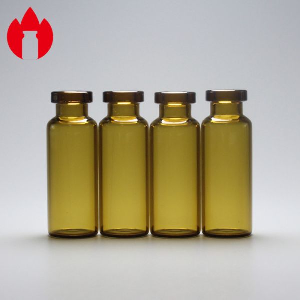 emballage de fiole en verre de Borosilicate de pharmacie de cou de cuir embouti de 4ml Brown bas