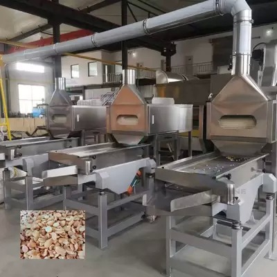 High Yield Split Peanut Kernel Blanching Machine Dry Peanut Peeler Low Breakage Rate for Peanut Food Processing Factory