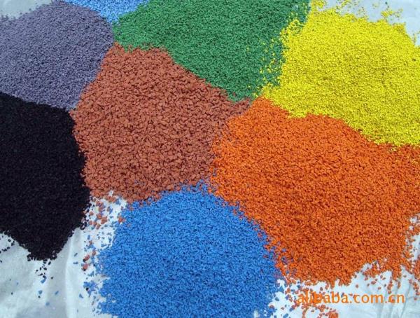 Eco Friendly EPDM Rubber Granule Orange EPDM Color Granules Customized