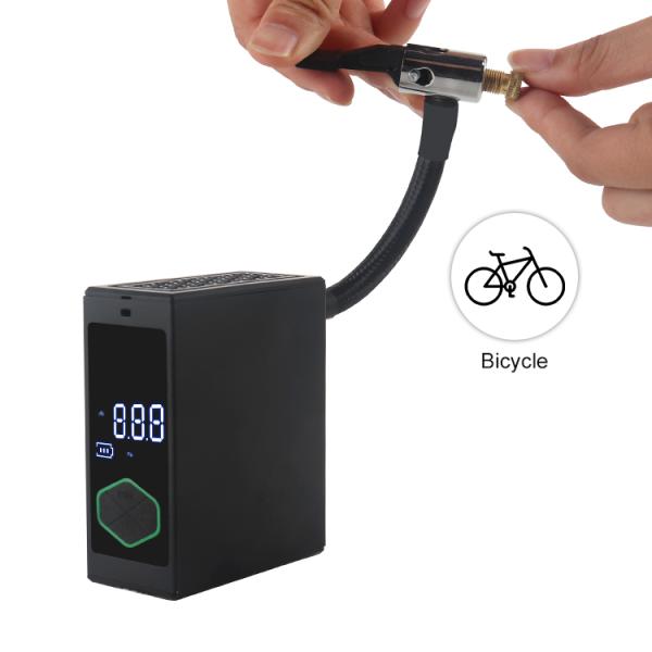 Ultra-Compact 150 PSI Mini Air Compressor with 17LPM Airflow and 4 Nozzle Adaptors for High-Performance Inflation