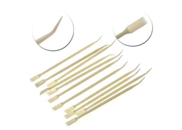 13cm White Plastic Eyelashes Perming Lift Tools Clean Up Rods For Sperate Eyelashes