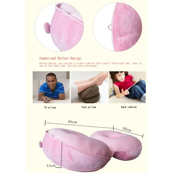 Supportive Coccyx Memory Foam Back Support Pillow for Car and Aircraft Anti-Decubitus