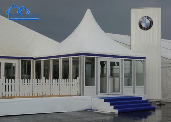 Grande Feira Comercial Eventos ao ar livre Participação Marquee Tendas Pagoda Com Parede de Vidro Para Venda