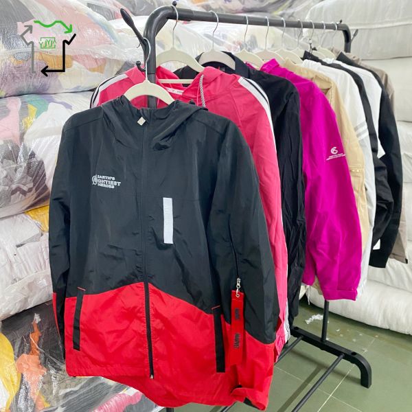 Mixed Sizes Second Hand Coats Zip Up Bomber Varsity Jacket For Women And Men