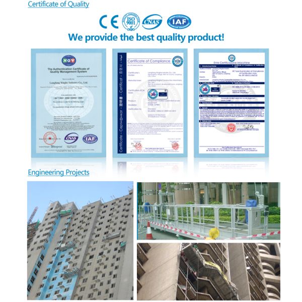 Electric cradle machine / suspended platform / construction lift hoist