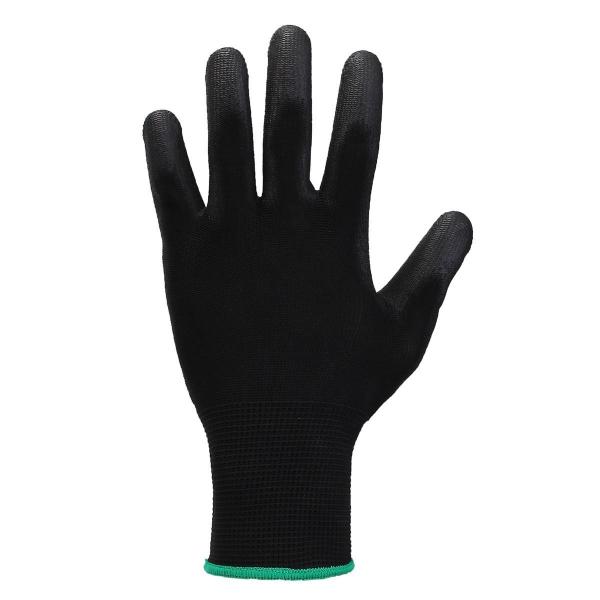 Industrial Black PU Coated Gloves Nylon Builders Grip Palm Coating Hand Gloves