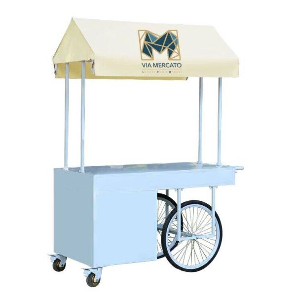 3 wheel Cargo Bike Street Food Delivery Bike Crepe Trailer High Standard Ice Cream Coffee Push Cart