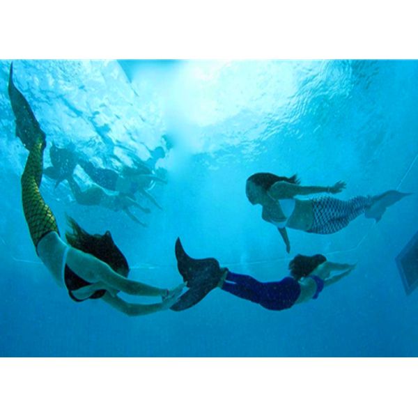 Good Softness Mermaid Leggings And Top Smooth With Elegant Natural Luster