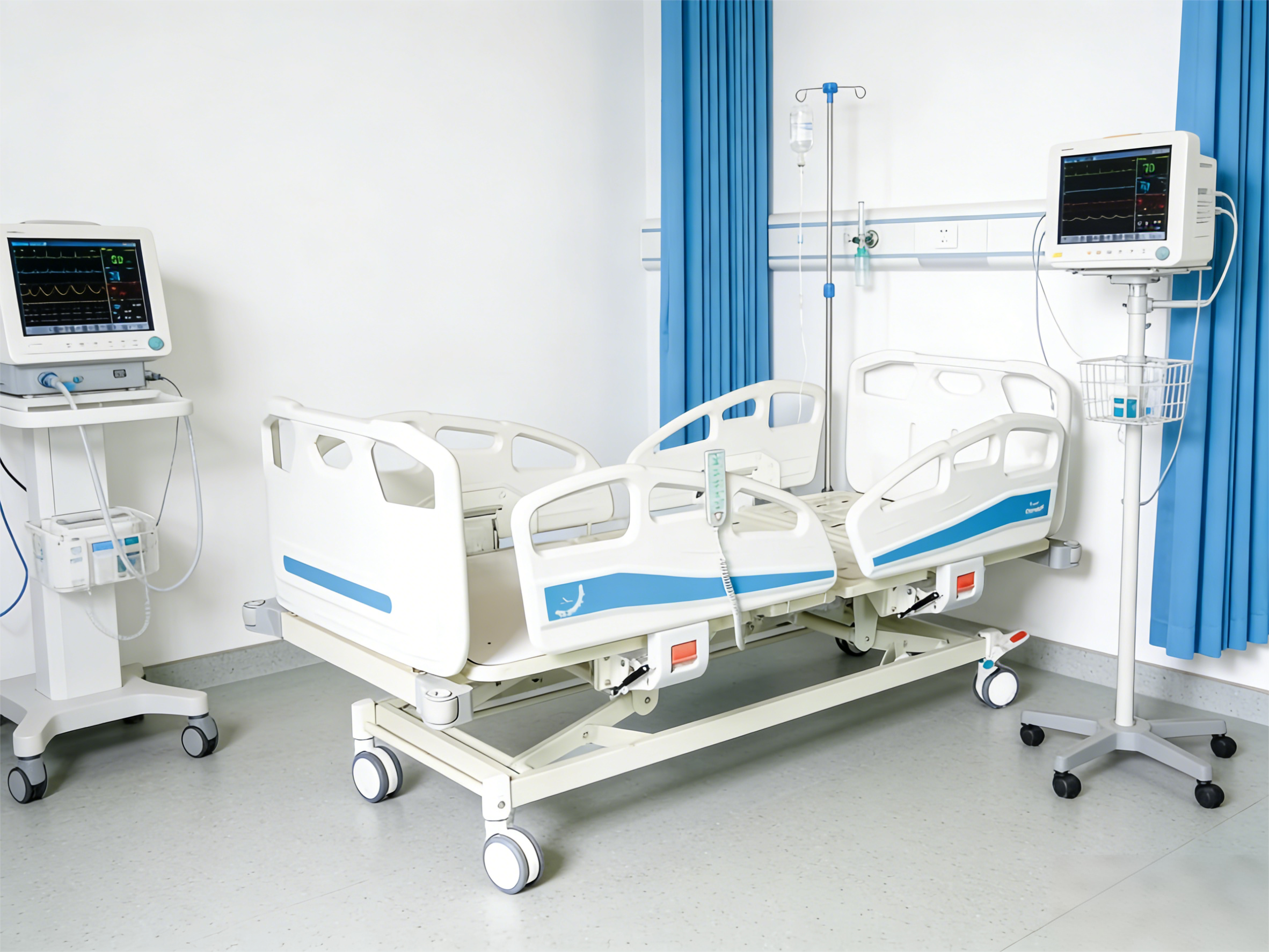 Five-Function Electric Hospital Bed with Trendelenburg & Reverse Trendelenburg - DH-II-D