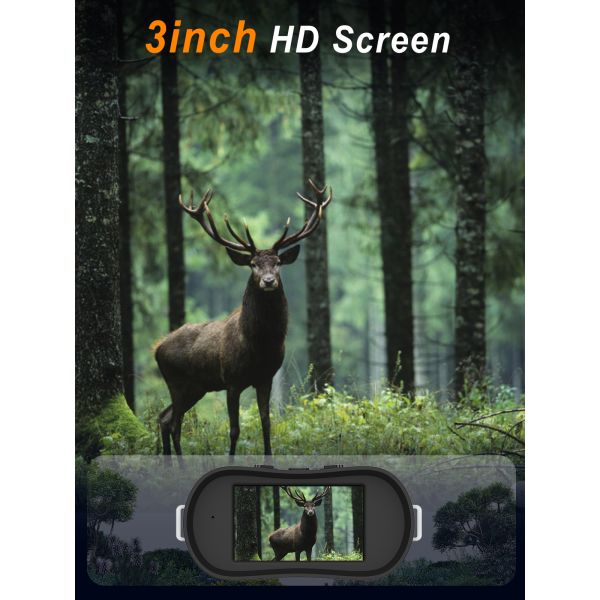 NVMINI80 HD Инфракрасное ночное зрение Бинокль для охоты 1080P Снимайте фотографии и видео