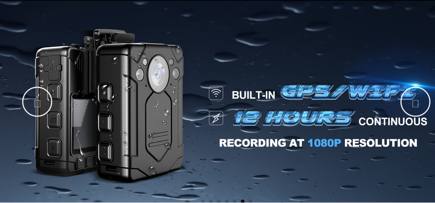 Супер камера HD 1296P несенная телом со строением дисплея 2 дюймов в функции Wifi GPS