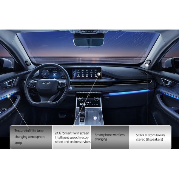 Panoramic Sunroof Chery Tiggo 7 Plus Second Hand Vehicle 4 Door 5 Seat