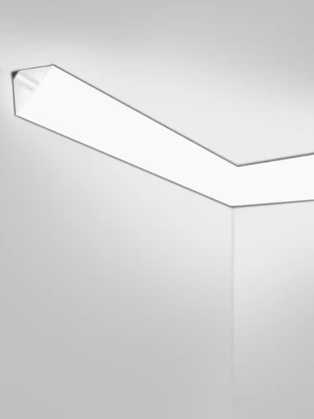 Pre-Buried Light Strip Card Slot Line Light Strip Light Ceiling Triangle Surface Mounted Aluminum Profile