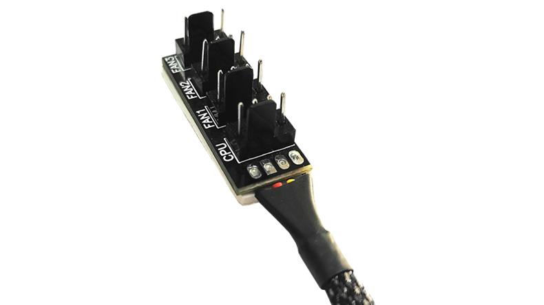 22AWG проводник Splitter вентилятора Pin Pwm компьютера 4 залуживанный соединителем медный