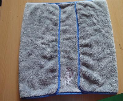 Microfiber toalha coral dos esportes do velo do cão de estimação cinzento do bolso da dobra 800gsm de 50 * de 90cm