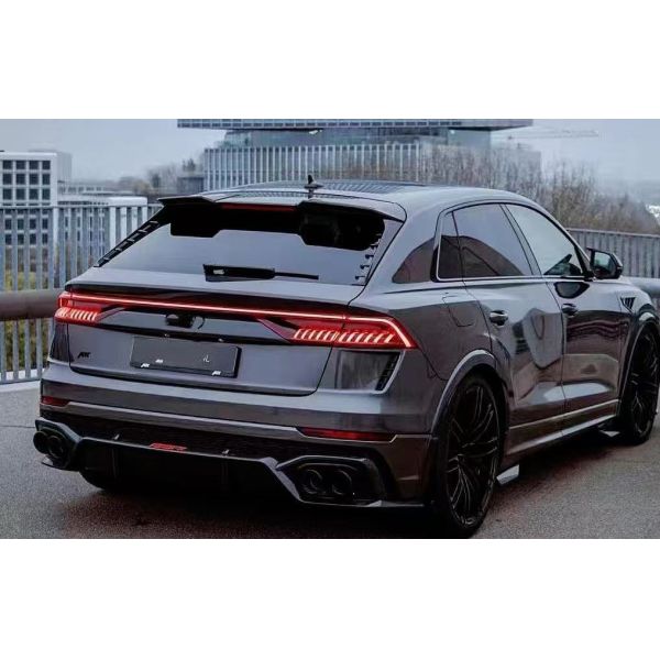 Abt Style Audi RSQ8 Body Kit Carbon Fiber Front Lip Skirt Rear Diffuser Spoiler