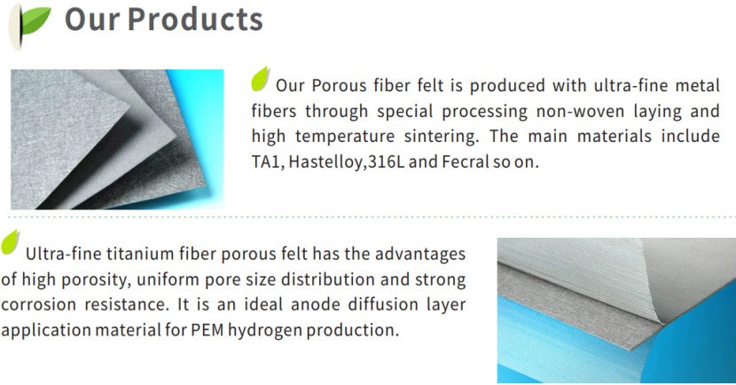 Высокой эффективности корозия титана волокна металла штрафа ультра пористым чувствуемая волокном анти-