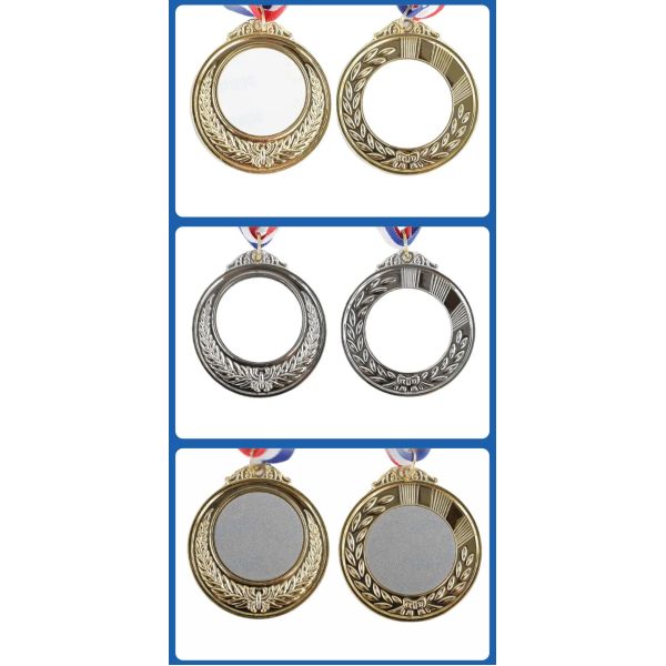 Wholesale Custom Zinc Alloy Metal Medal Personalized Sublimation Blanks for Sport Trophies & Souvenirs Metal Crafts