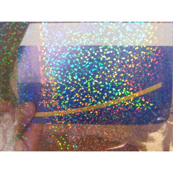 Película de laminación PET holográfica sin costura para el proceso de laminación húmeda de 15 micras