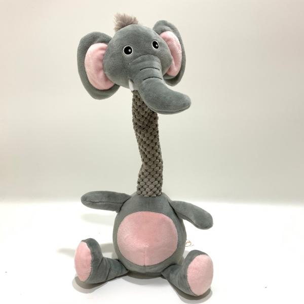 2023 New Plush Recording Repeating Twist Neck Elephant Kids Animated Toy BSCI Audit
