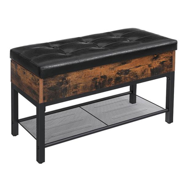 Storage Bench for Shoes, Industrial Storage Bench, Multi-functional Shoe Bench, Storage Bench, LSB46BX