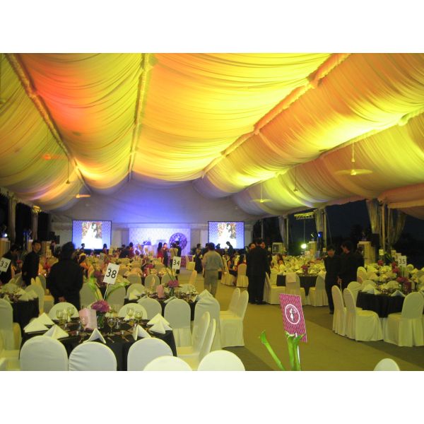 Outdoor 100km/H Wind Load Waterproof Wedding Tent with 20x20m Clear Roof