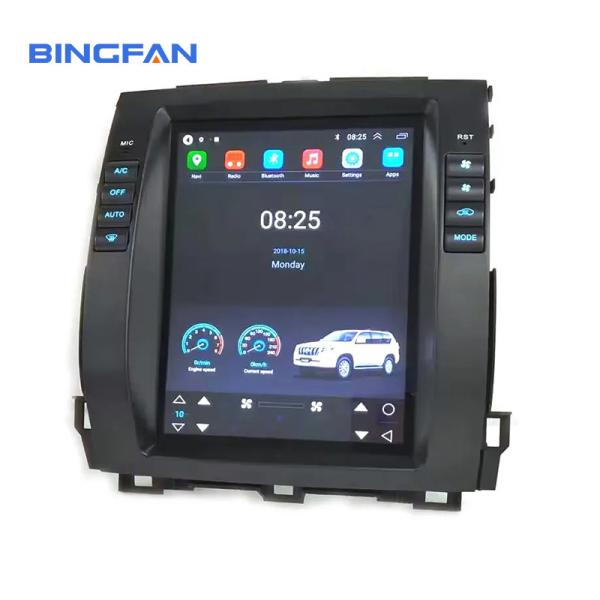 Bingfan Screen Tesla Style Android Car Stereo 9.7 polegadas CarPlay Car DVD Player Rádio Para 2018 Nissan NAVARA Terra