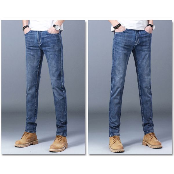 80%cotton Straight-leg Pants Denim Men's Jeans for Men and Women Style Straight-leg