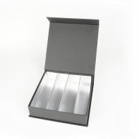 OEM de lujo caja de forma de libro magnético cartón embalaje de papel caja de regalo con divisores