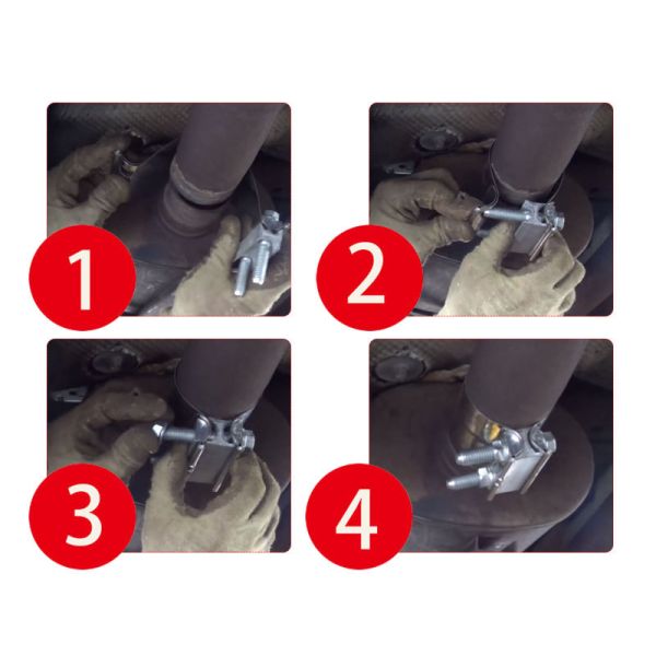 Вымотайте Wd нержавеющая сталь 3 частей ремонта трубы струбцины соединения подола дюйма автоматическая запасных