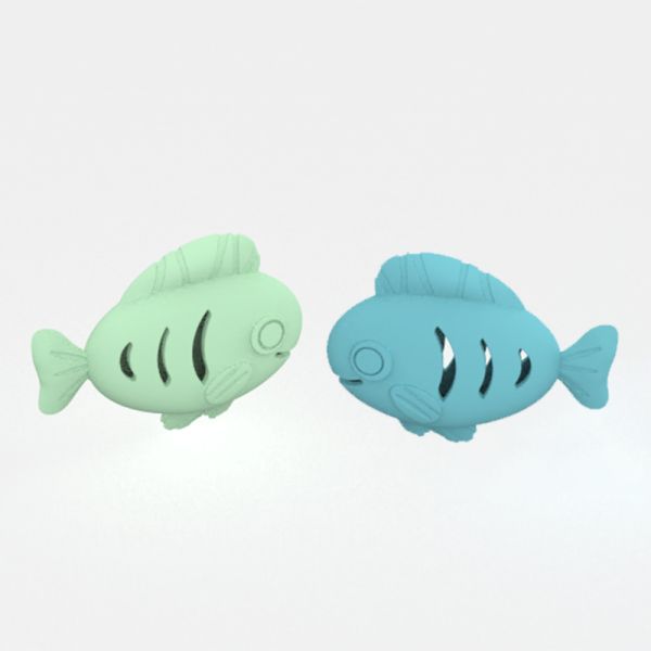 Vente en gros de jouets en forme de poisson de qualité alimentaire en silicone pour animaux de compagnie