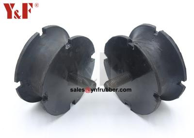 Black Rubber Bobbin Mounts Small Anti Vibration Sandwich Mounts