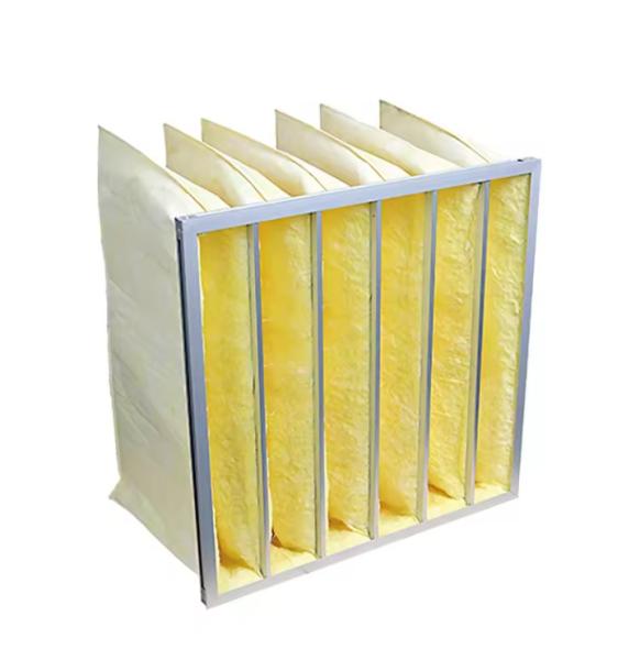 HVAC Bag Filtration Air System Dust Collector Fiberglass Air Purifier Pocket Filter