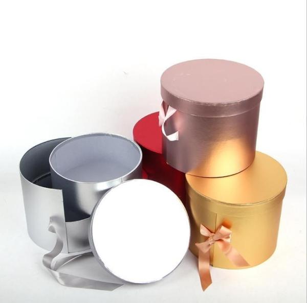 Lightweight Round Cardboard Gift Box Paper Cylinder Packaging For Cookies Chocolate Candies