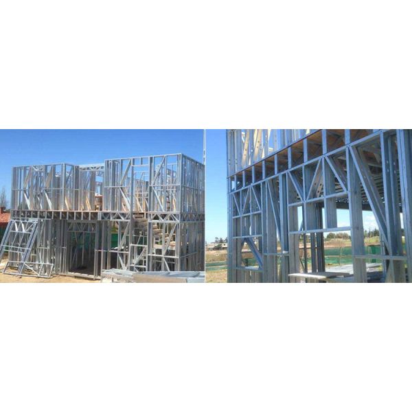 Light Steel Frame Prefabricated House / Earthquake Resistance / Light Gauge Steel House