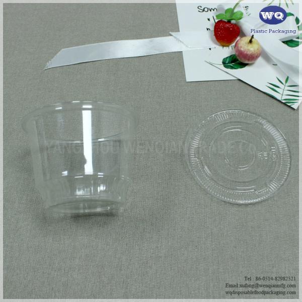 Disposable 5oz/8oz PET Transparent Jelly Cup Disposable Dessert Packaging Cup Plastic Food Soup Container Ice cream Cups