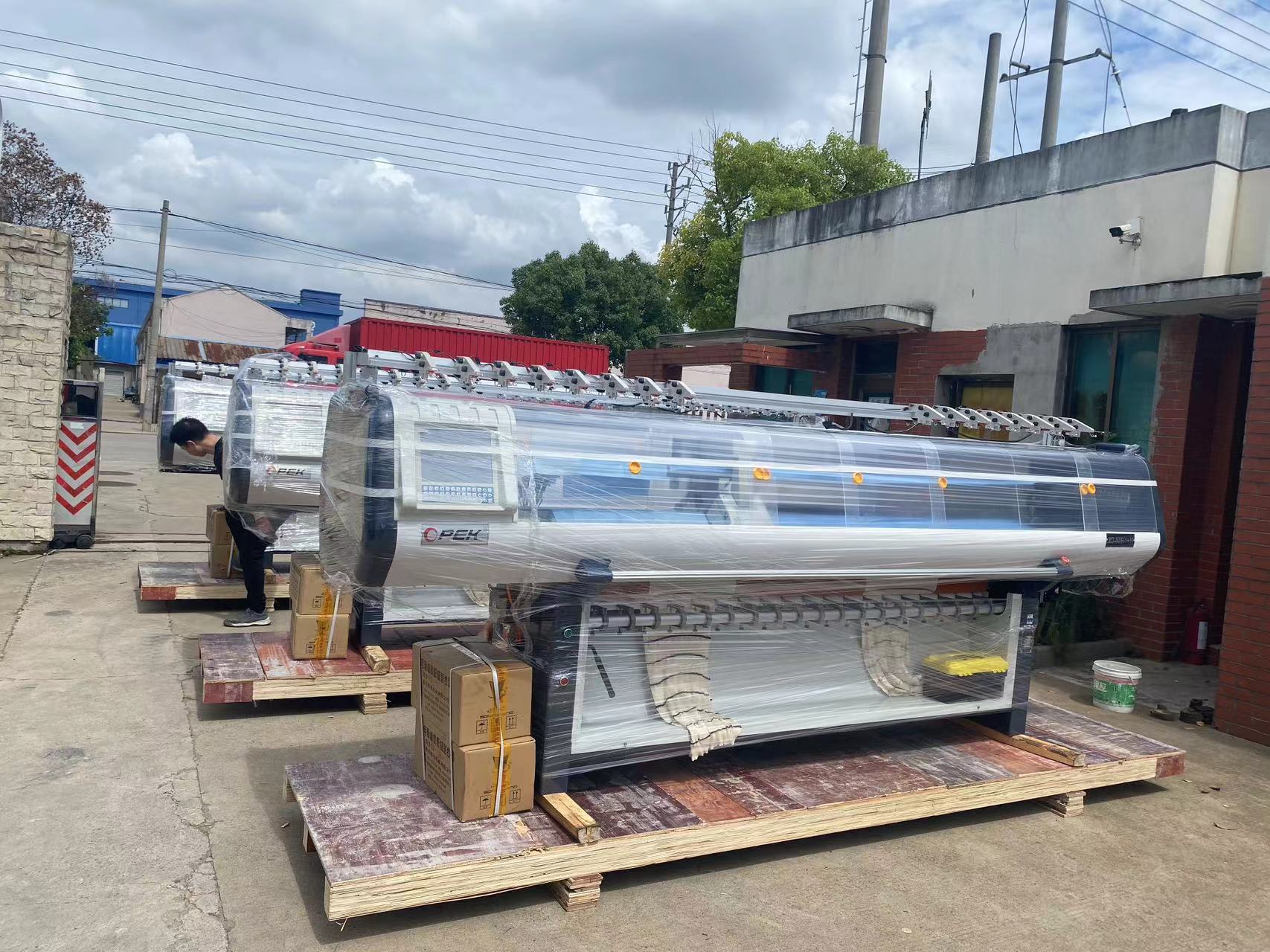 80 Inch Knitting Width Fully Automatic Collar Cuffs Computerized Flat Knitting Machine