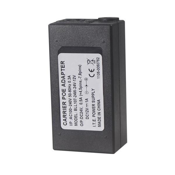 24V 0.5A 12V 1A POE Injector Adaptador para CCTV IP Camera