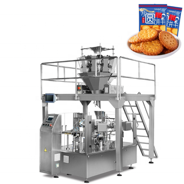 Automatic Premade Bag Stand up Zipper Pouch Bag Packing Machine With Multihead Weigher