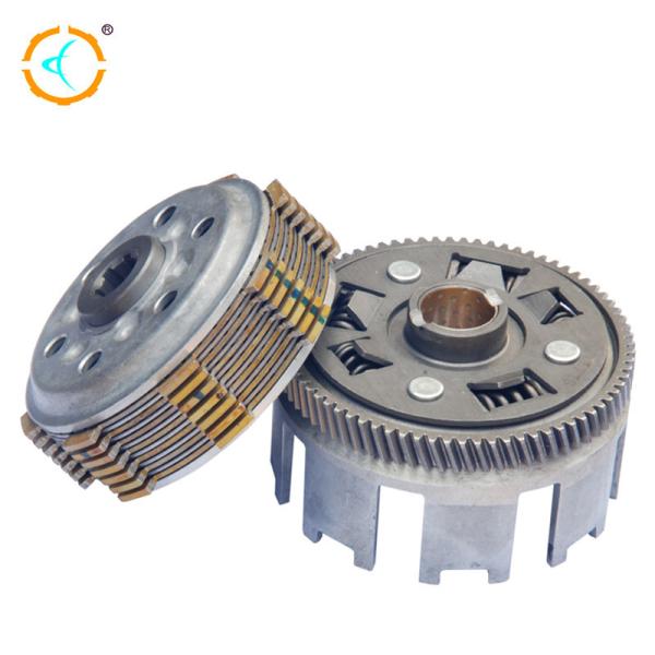 Reliable Motorcycle Clutch Housing Cover ADC12 Material Silver Color For LF175