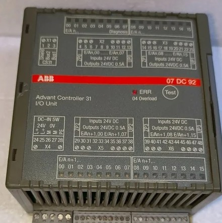 ABB 07DC92 GJR5252200R0101 Digital I/O Module Distributed Automation PLCs