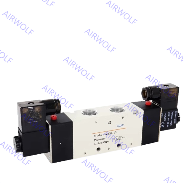4V410-15, 4V420-15 AIRTAC 4V400 Series 5/2 way, 5/3 way Electric Solenoid Valve 1/2