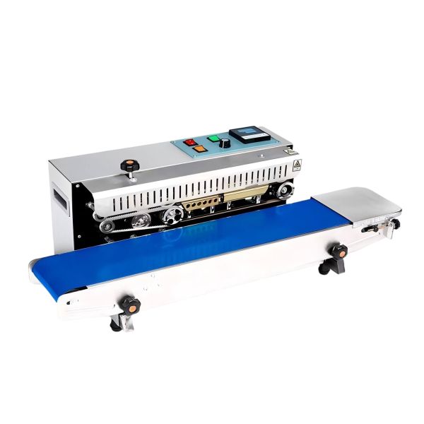 HIPAC FR770W Continuous Sealing Machine with 500W Power 0-18m/min Speed and 0-300℃ Temperature Range for Efficient Packaging