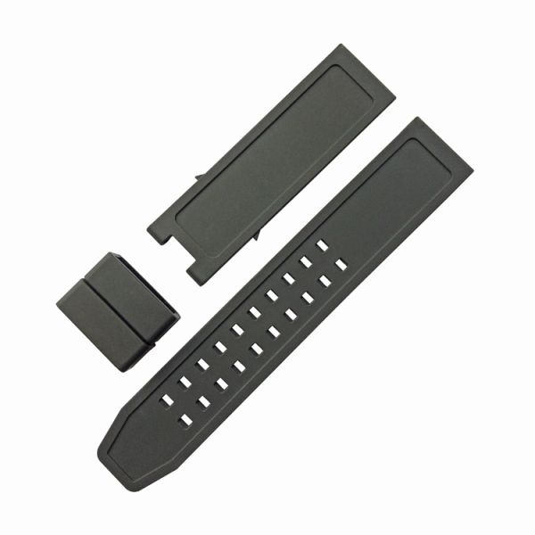 23mm Military-Style TPU Rubber Watch Strap For Luminox Series