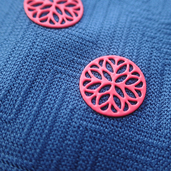 Сияющие 3D ярлыки передачи тепла силикона логотипа 0.7mm