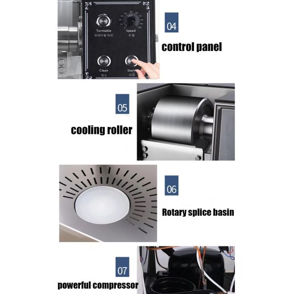 чернота 220В 50ХЗ машины льда нержавеющей стали 55КГ умная Сноулейк