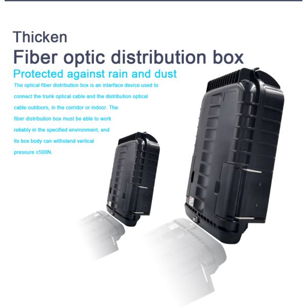 IP65 FTTH 24cores Fiber Optic Distribution Box PC ABS
