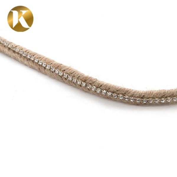 Custom Decorative Handmade Rope 1000mm Size Fashion Style For Shoe