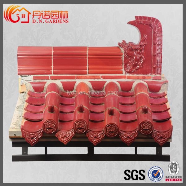Old Style Glazed Roof Tiles Traditional Technology Fired for Chinese Roof Top
