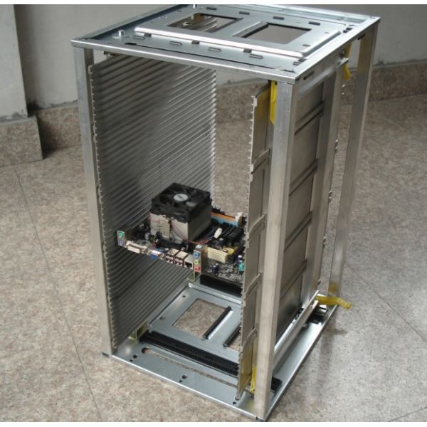 Talla 355 estática anti del estante del metal de la revista del ESD SMT de la aleación de aluminio * 320 * 563 milímetros